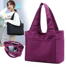 Grande capacidade bolsa feminina saco de pano alça novo estilo saco de náilon leve Multi-bolso dança portátil bolsa de o