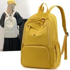 Mochila Casual de grande capacidade feminina versão coreana bolsa dobrável leve elegante All-Match bolsa escolar de estu