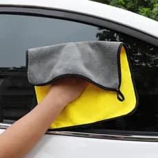 Toalha de lavagem de carro espessada absorve água pano de limpeza de carro vidro especial sem fiapos ferramenta de pano
