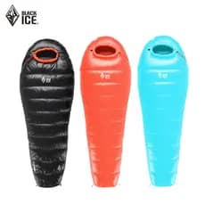Saco de dormir de gelo preto pato para baixo saco de dormir adulto esqui acampamento ao ar livre série B B700 B1000 B150