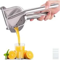 Espremedor de Limão em Aço Inoxidável Real, Espremedor de Cítricos Manual de Alta Resistência, Extrator de Suco Manual p