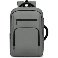 Mochilas Casuais para Computador e Negócios, Mochila para Laptop Masculina e Feminina com Porta de Carregamento USB, Gra