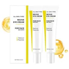 2PCS Creme para Olhos Revive, Creme para Olhos Revive com Retinol e Peptídeos, Reduz Rugas, Creme Hidratante e Firmador