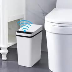 Lixeira Inteligente Sem Toque Anborry para Banheiro, 2,2 Galões, com Sensor de Movimento Automático e Tampa, Lixeira Elé