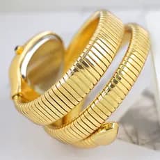 Relógio em forma de cobra, relógio de pulso feminino de nicho, relógio de quartzo criativo, relógio de pulso personaliza