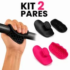 Kit 2 Pares Luva Grip Academia Antiderrapante Silicone Feminina Masculina Para Levantamento de Peso Musculação Crossfit