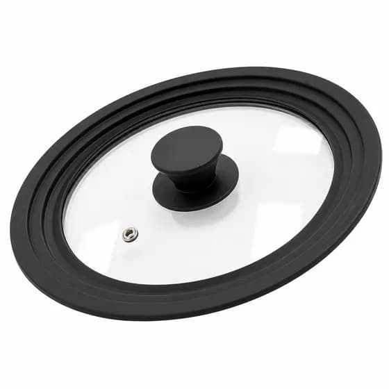 Tampa Universal de Vidro Temperado 19 cm, 21cm e 23cm para Panela Frigideira Caçarola Cozinha