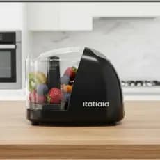 Mini Processador de Alimentos Itatiaia 150W – Preto | 350ml | Tampa Dosadora | Lâminas Inox | 127 V