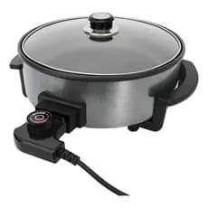 Panela Multifuncional Elétrica Redonda 30cm Grill Antiaderente Portátil Mangiare Agratto Aper01i
