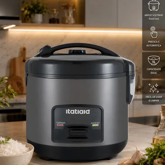 Panela Arroz 1 L 127V Itatiaia – Panela Elétrica Automática com Função Aquecer