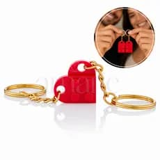 Kit 2 | 4 | 8 | 10 Chaveiro Coração Love Estilo Lego para Namorados, Amizade e Pessoas Especiais