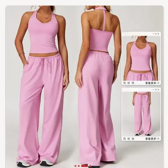 Conjunto De Treino Feminino Para As Costas, Justo, Secagem Rápida, Casual, Pilates E Ioga, Roupa De Duas P
