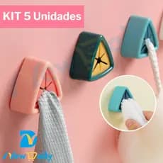 KIT 5 Ganchos Adesivos Racks De Toalhas De 1 Peça/Suporte Cozinha/Gancho Organizador De Pano De Lavar. BC-30