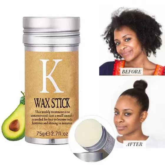 Bastão De Cera Capilar Pomada Modeladora IKTY 75G Modela Hidrata Controla Frizz Pontas Duplas