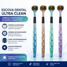 Escova De Dentes De Três Lados De 360 Graus Cerdas Macias  Cabeças Duras Pacote com dois