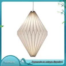 Lustre Abajur Criativo Dobrável Pingente Sombra De Luz Para Decoração De Sala De Estar