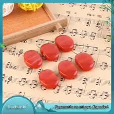 6 Pçs Afinadores De Resina Cabeça Da Máquina Ágata Vermelho Sintonizadores Cabeças Substituição Guitarra Tuning Pegs Par
