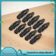 10 Pçs DIY Microfone XLR 3Pin Conector Fêmea Liga De Zinco Escudo PVC Borracha Manga Cabo Adaptadores Plugue Solda