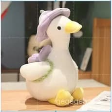 35CM Pato Pelúcia Boneca Brinquedo Travesseiro Menina Aniversário