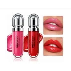 Kit 2 Gloss Labial Brilho Intenso Glitter Sarah's Beauty