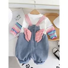 Meninas primavera ternos 2025 novo estilo moda crianças primavera transportadora roupas na moda bebê moda crianças roupa
