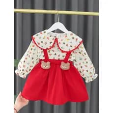 Meninas vestido primavera outono moda roupas de bebê crianças estilo coreano roupas infantis 2025 estilo outono bebê men