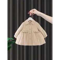 Meninas blusão jaqueta primavera outono novo estilo moda roupas infantis meninas topos bebê um ano de idade roupas da me