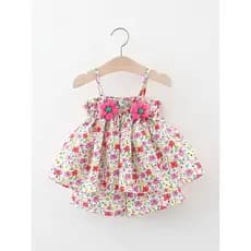 Bebê estilingue vestido terno verão menina terno de duas peças roupas de bebê crianças vestido de princesa menina crianç