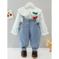 Meninas primavera terno moda moda crianças roupas do bebê crianças roupas primavera outono terno de duas peças macacão d