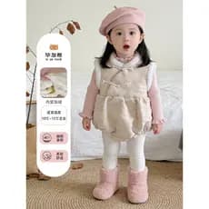 Roupas de bebê Roupas de bebê Terno Tang de bebê Novo estilo chinês Roupas de lã Terno Vestido de um ano de idade Pequen