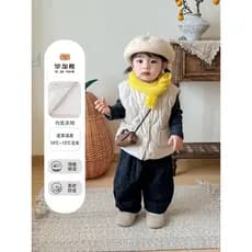Roupas de bebê outono inverno terno colete de bebê calças superiores de três peças roupas de inverno 2025 novo estilo el