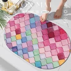 Tapete absorvente de lama de diatomáceas, tapete absorvente para porta de banheiro, tapete antiderrapante reforçado, sec