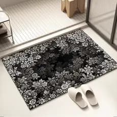 Tapetes de banheiro absorvem água macia Diatom lama pé esteiras de secagem rápida casa banheiro porta tapete antiderrapa
