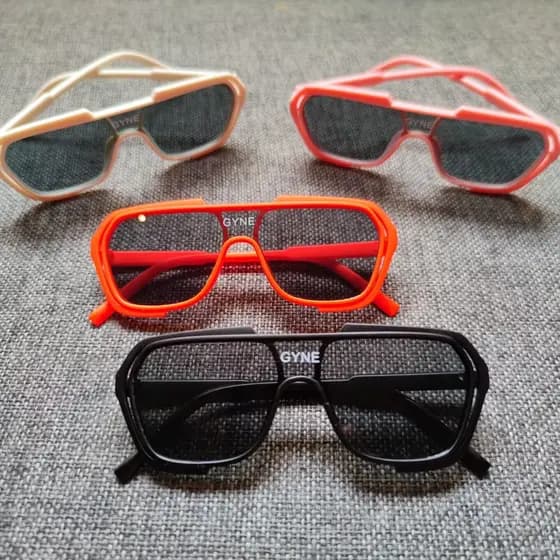 Novo estilo óculos de sol infantis lente conjunta estilo na moda legal meninos meninas bonito óculos de sol passarela pr