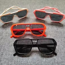 Novo estilo óculos de sol infantis lente conjunta estilo na moda legal meninos meninas bonito óculos de sol passarela pr