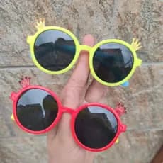 Crianças dos desenhos animados óculos de sol bonito coroa masculino feminino bebê pára-sol protetor solar óculos cor