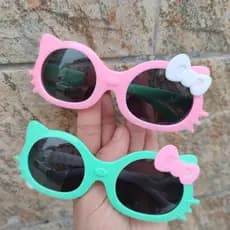 Crianças bebê dos desenhos animados olá Kitty óculos de sol meninos meninas moda único Anti-ultravioleta pára-sol espelh