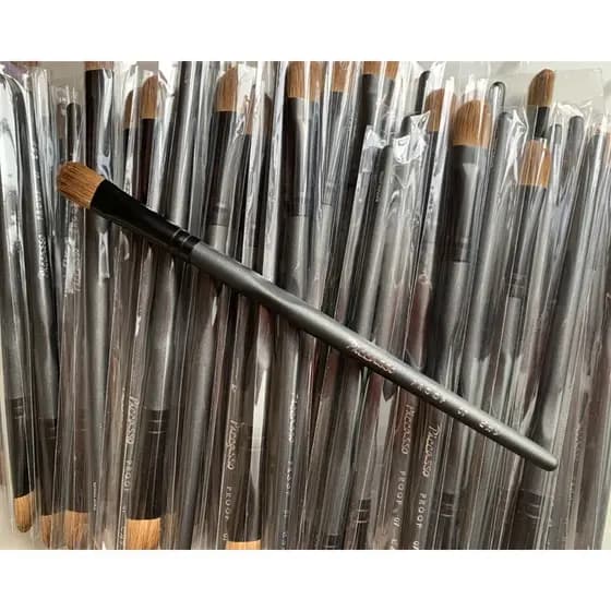 Cangzhou pincel de maquiagem Picasso cabelo Animal amarelo lobo cauda sombra pincel sombra pincel de maquiagem profissio