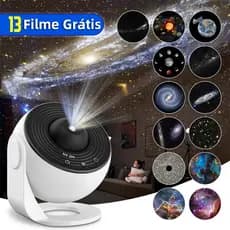 13 em 1 Projetor Galáxia Luminária Led Estrela Galaxia Estrela Infantil Céu Estrelado Lua 360º