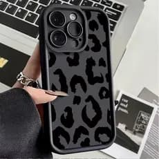 Capinha Capa de silicone Anti-impacto Patrón simples para iPhone XR 11 12 13 14 15 16 17 pro max plus case
