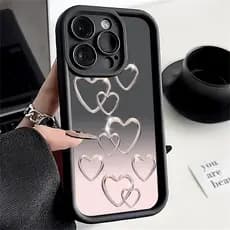 Capinha Capa Coração Redmi Note 15 14 13 12 11 12C 13C A5 POCO X6 X5 X7 F5 Pro Silicone Anti-impacto