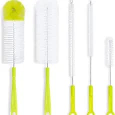 Escova de copo com cabo longo, escova térmica para copo de limpeza, escova multifuncional para limpeza de casa de Hotel