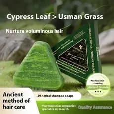 Xinjiang Cypress Leaf Usma Grass Shampoo Limpeza Refrescante, Controle de Óleo Aliviando Coceira, Suavizando o Cabelo 70
