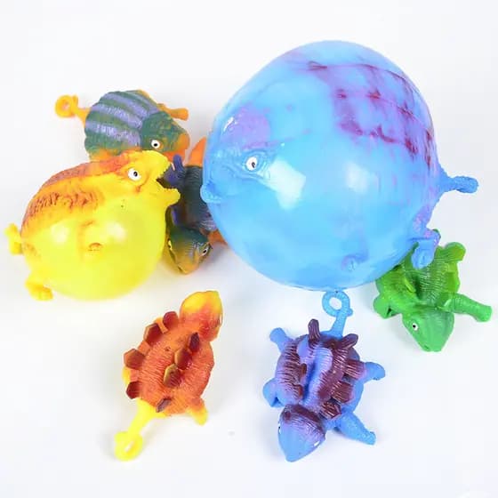 TPR inflável dinossauro Bobo bola novidade descompressão ventilação brinquedo crianças inflável Animal borracha macia pi