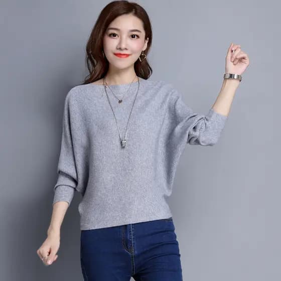 24 cores boneca manga camisola Multi-cor opcional 2026 primavera outono solto estilo Preppy cor sólida pulôver malhas de
