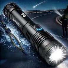 Lanterna Mais Forte Do Mundo Recarregável Tática Potente Led Arvores