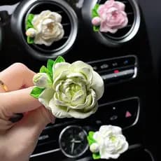 Aromatizador de ar para carro com aroma de jasmim, ornamento de decoração interior, decoração para ar condicionado de ca