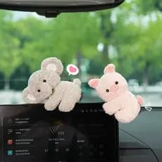 Itens decorativos, miniaturas de carros, bonecos fofos para aliviar o estresse para telas de carros, monitores de comput