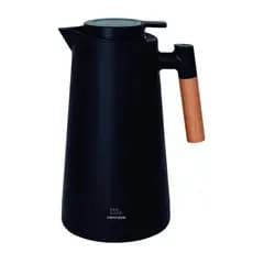 Garrafa Térmica  Cabo Madeira 1L - Preta