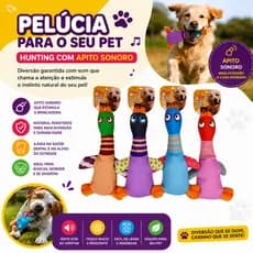 Pelúcia de pato com Som para cachorro - resistente e divertido -  Premium - Envio Imediato
